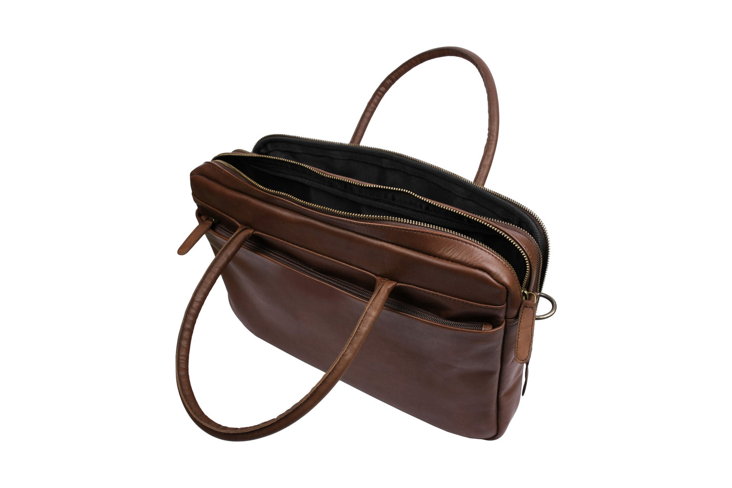 Laptoptasche Faust doppelt - Dark brown