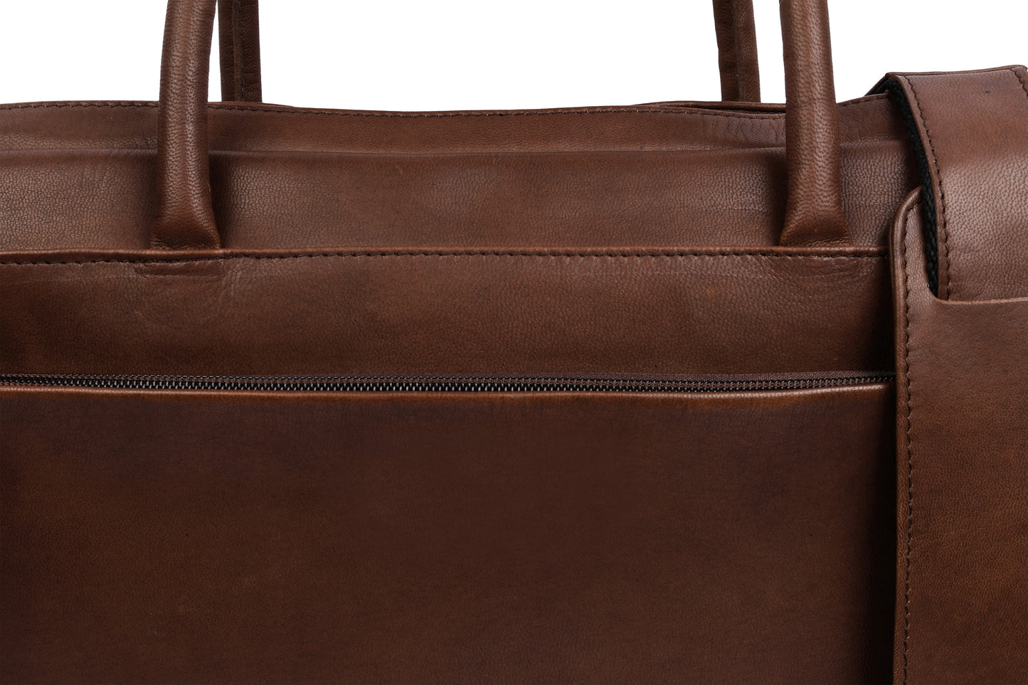 Laptoptasche Faust doppelt - Dark brown