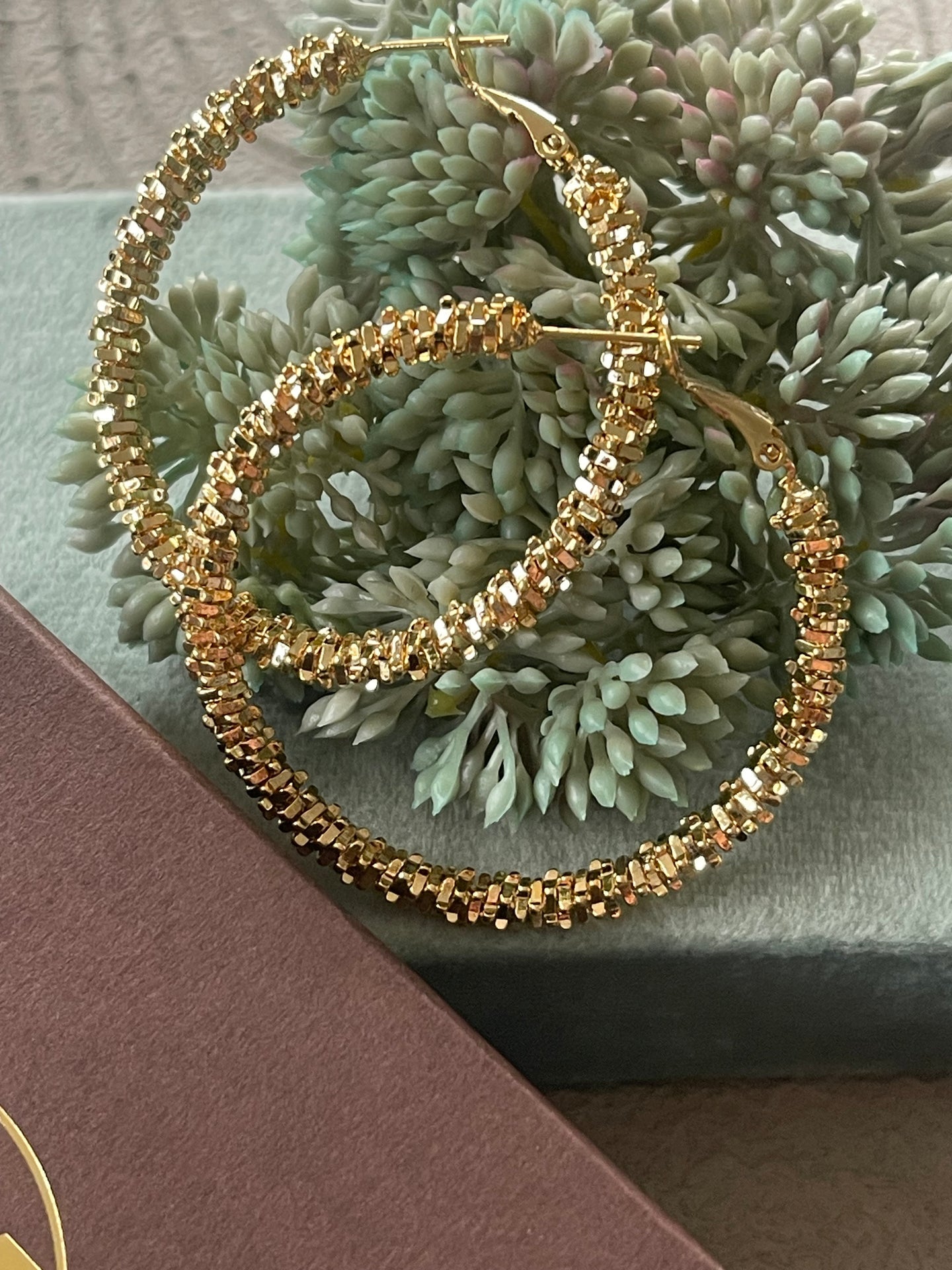 Ohrringe INA Hoops Large - 18K vergoldet