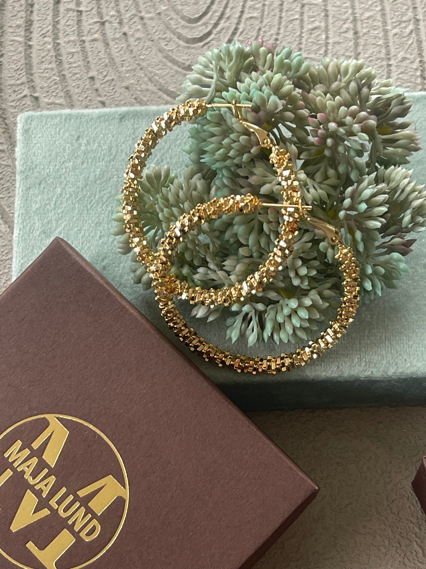 Ohrringe INA Hoops Large - 18K vergoldet