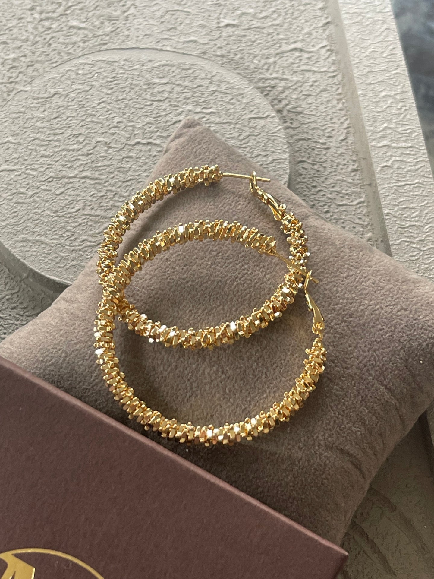 Ohrringe INA Hoops Large - 18K vergoldet