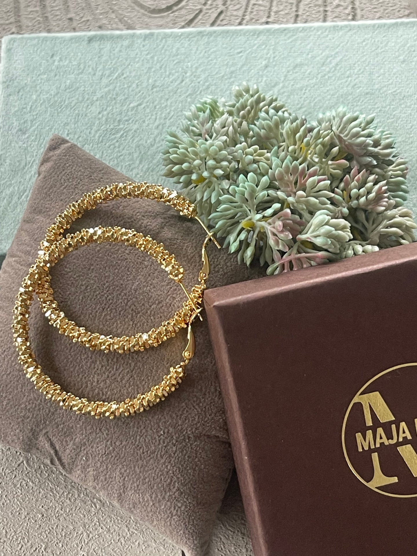 Ohrringe INA Hoops Large - 18K vergoldet