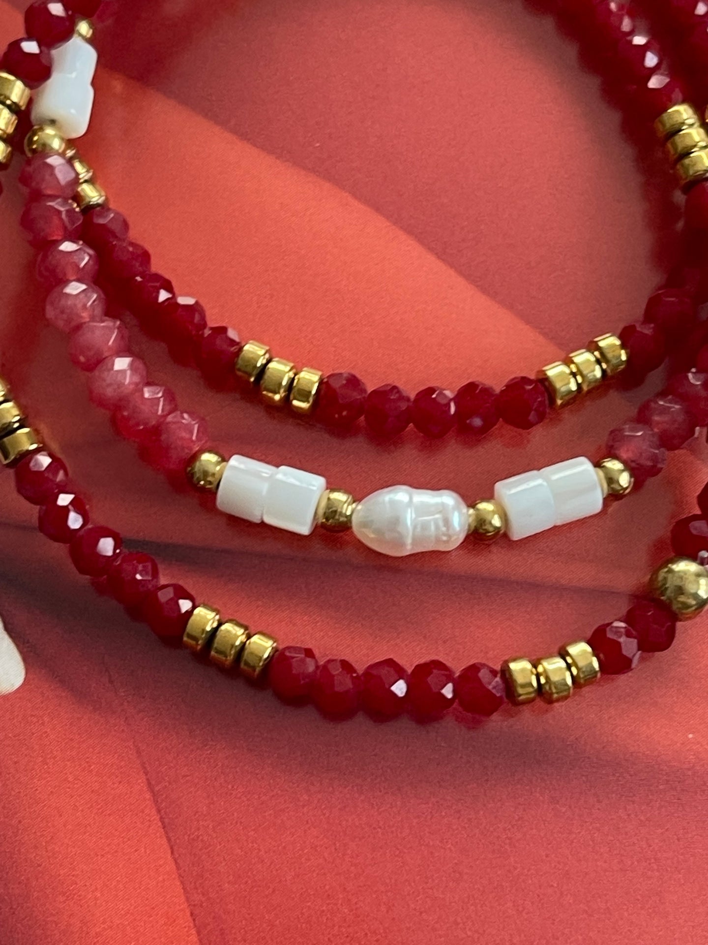 Armband Sarabella Berry – Set mit 3 Stück