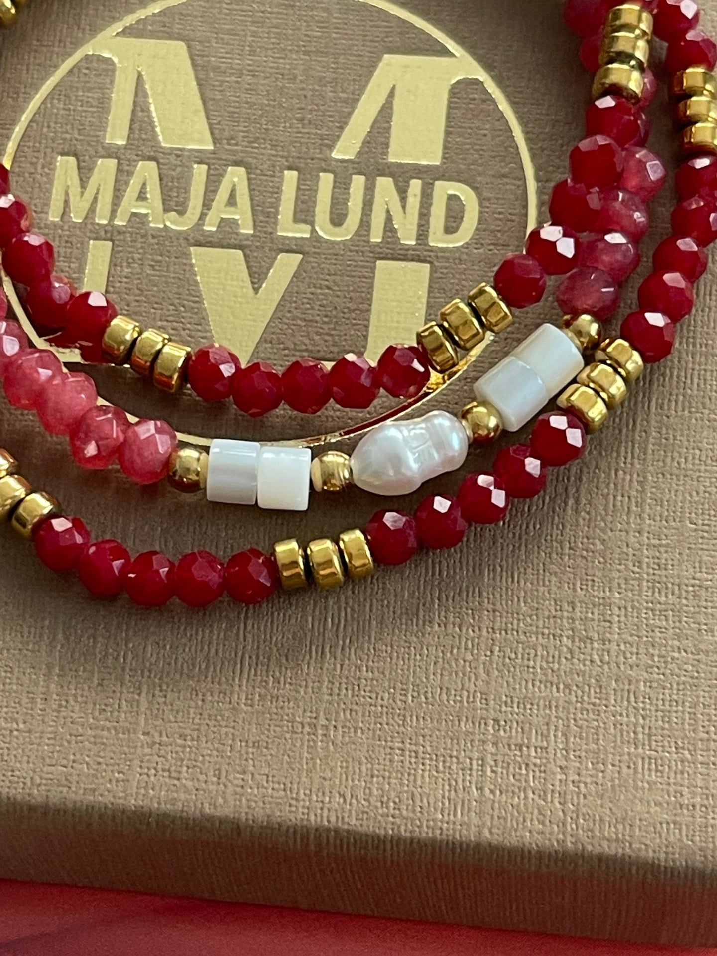 Armband Sarabella Berry – Set mit 3 Stück
