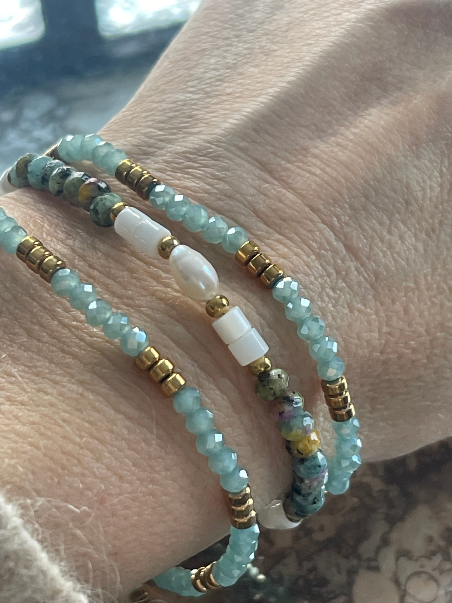 Armband Sarabella Aqua – Set mit 3 Stk