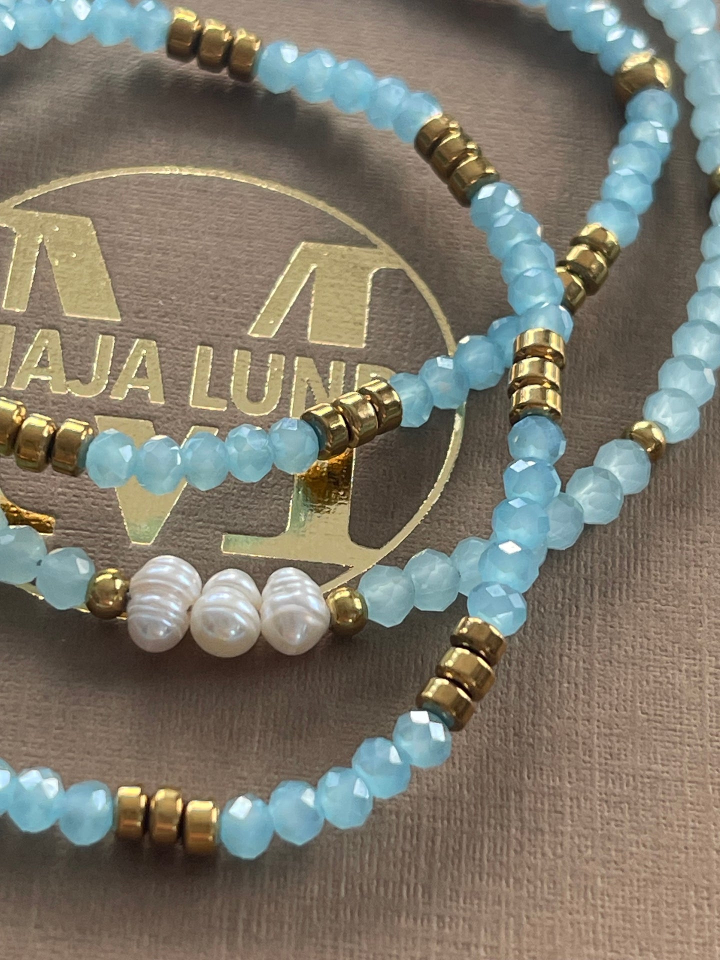 Armband Sarabella Soft Blue – Set mit 3 Stück