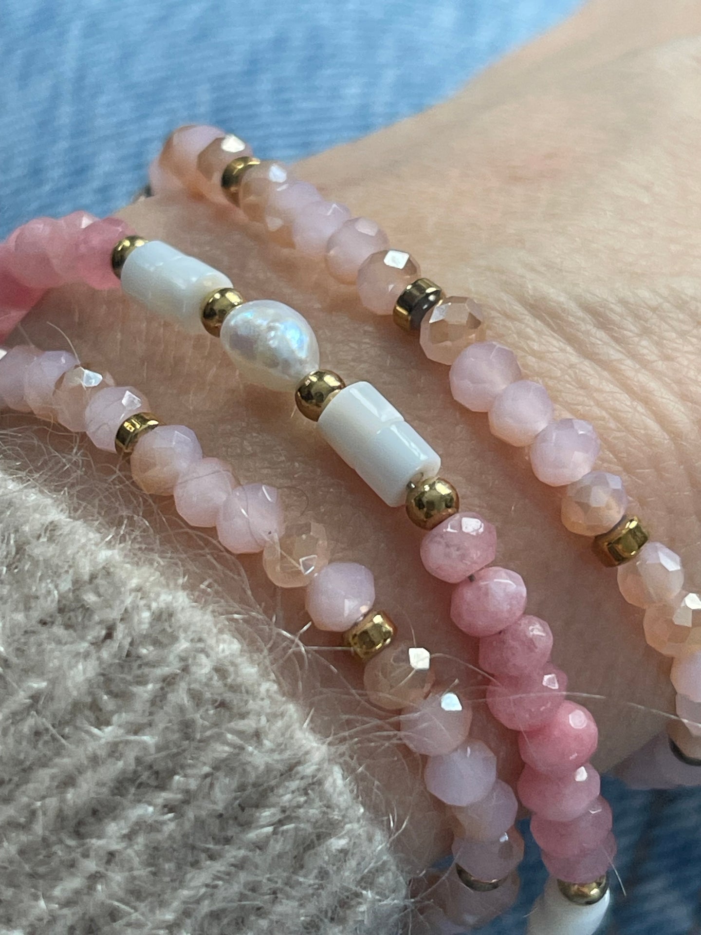 Armband Sarabella Soft Rose – Set mit 3 Stück