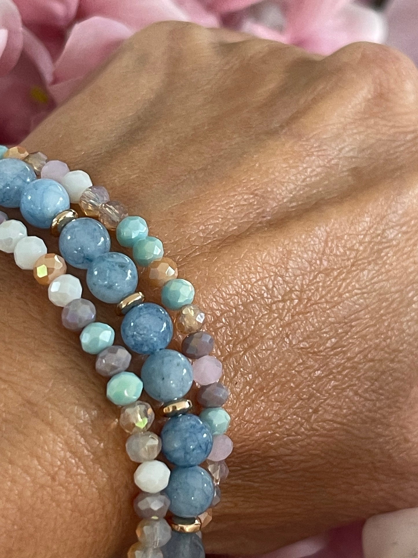 Armband Luna Soft blue – Set mit 3 Stück