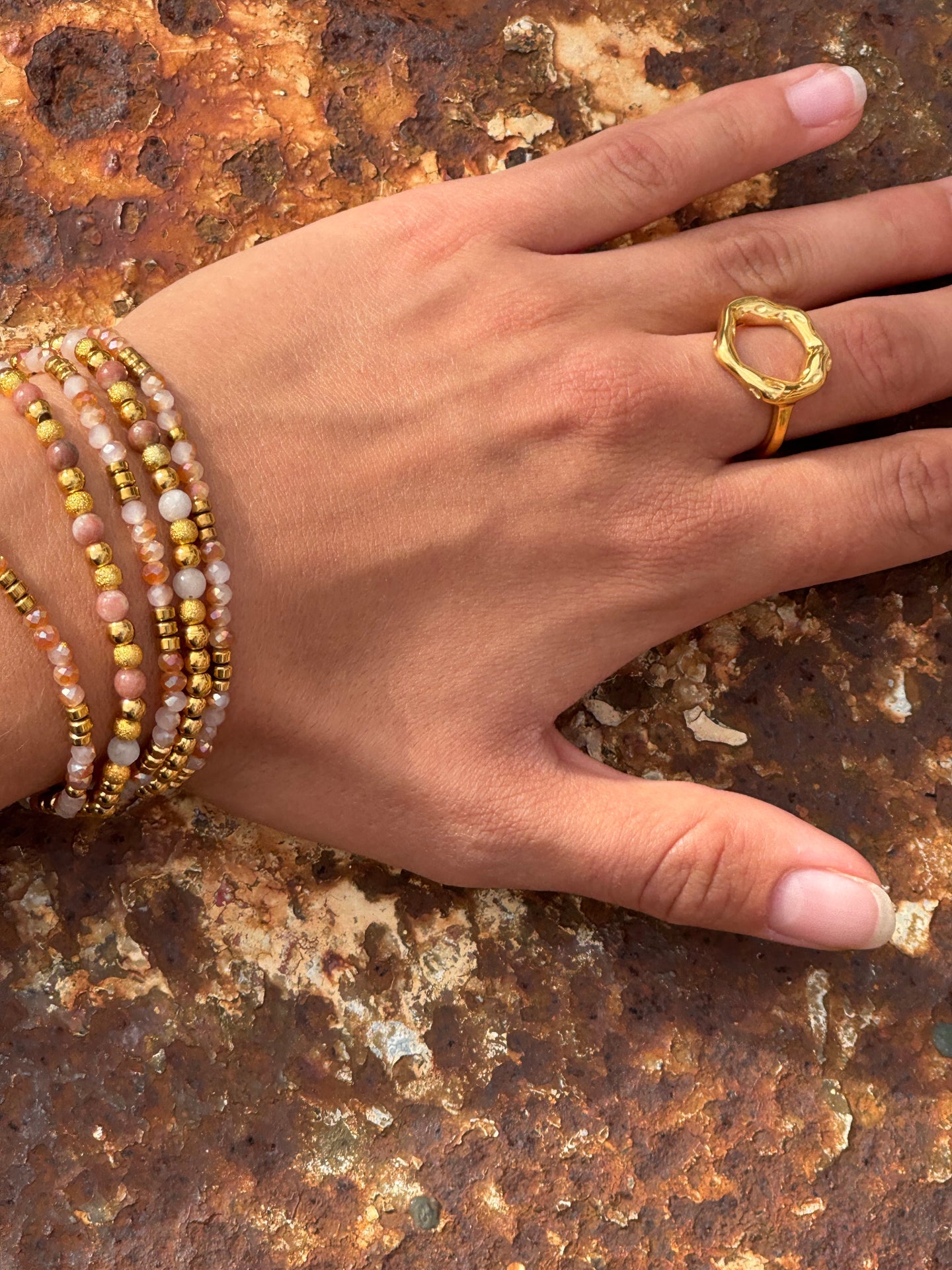 Armband Ofelia Natur - Set mit 5 Armbändern