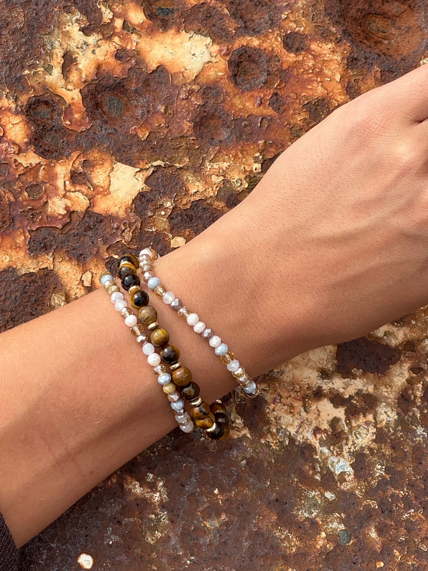 Armband Luna Tiger Eye – Set mit 3 Stk.