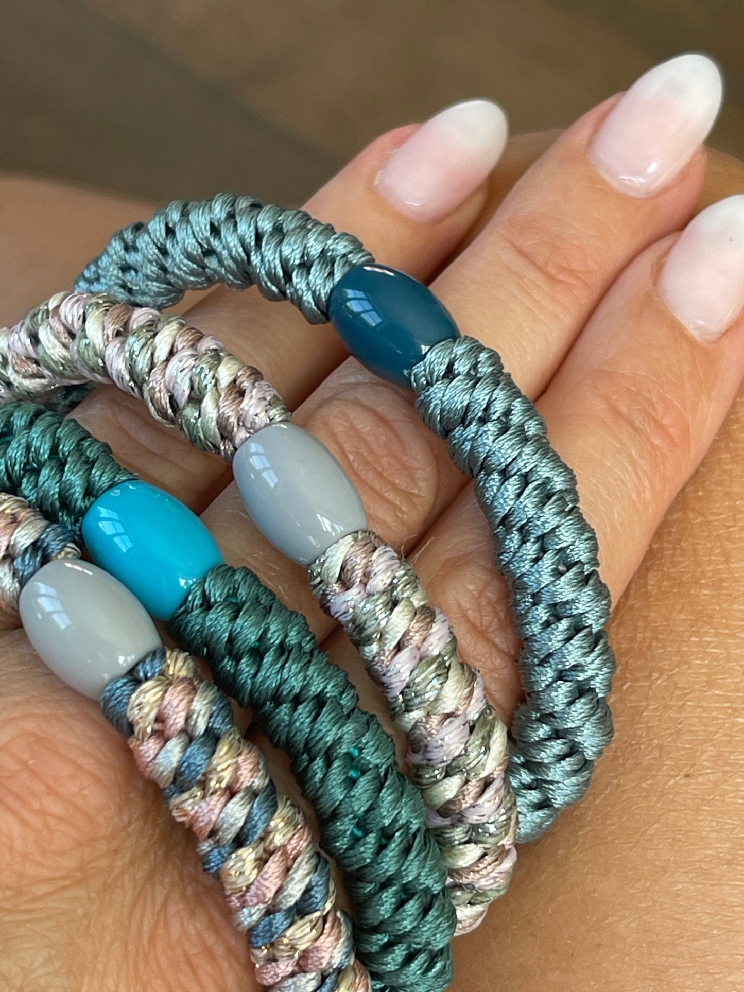 Haargummis Supreme Aqua - 4 Stk.