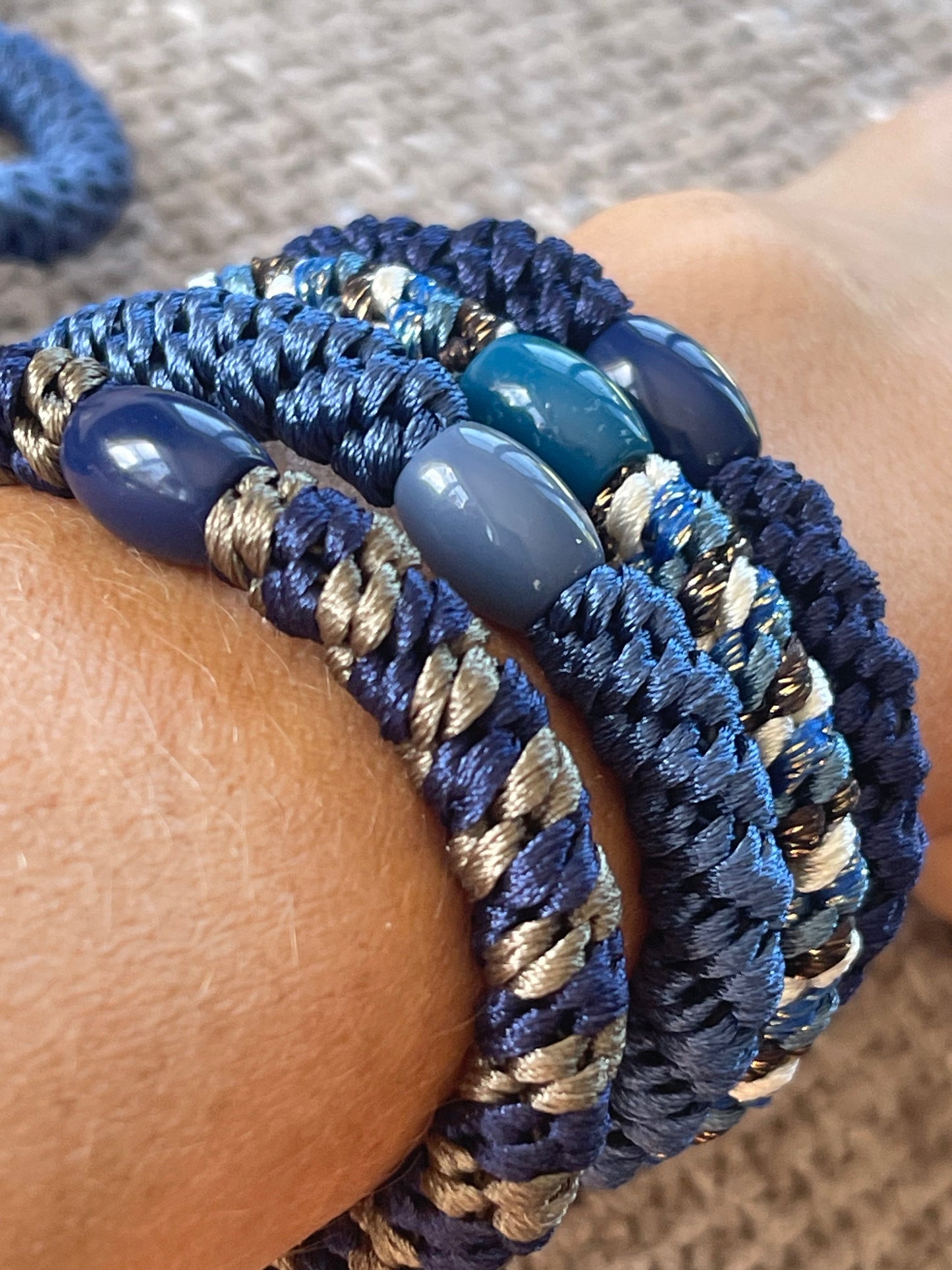 Haargummis Supreme Navy - 4 Stk.