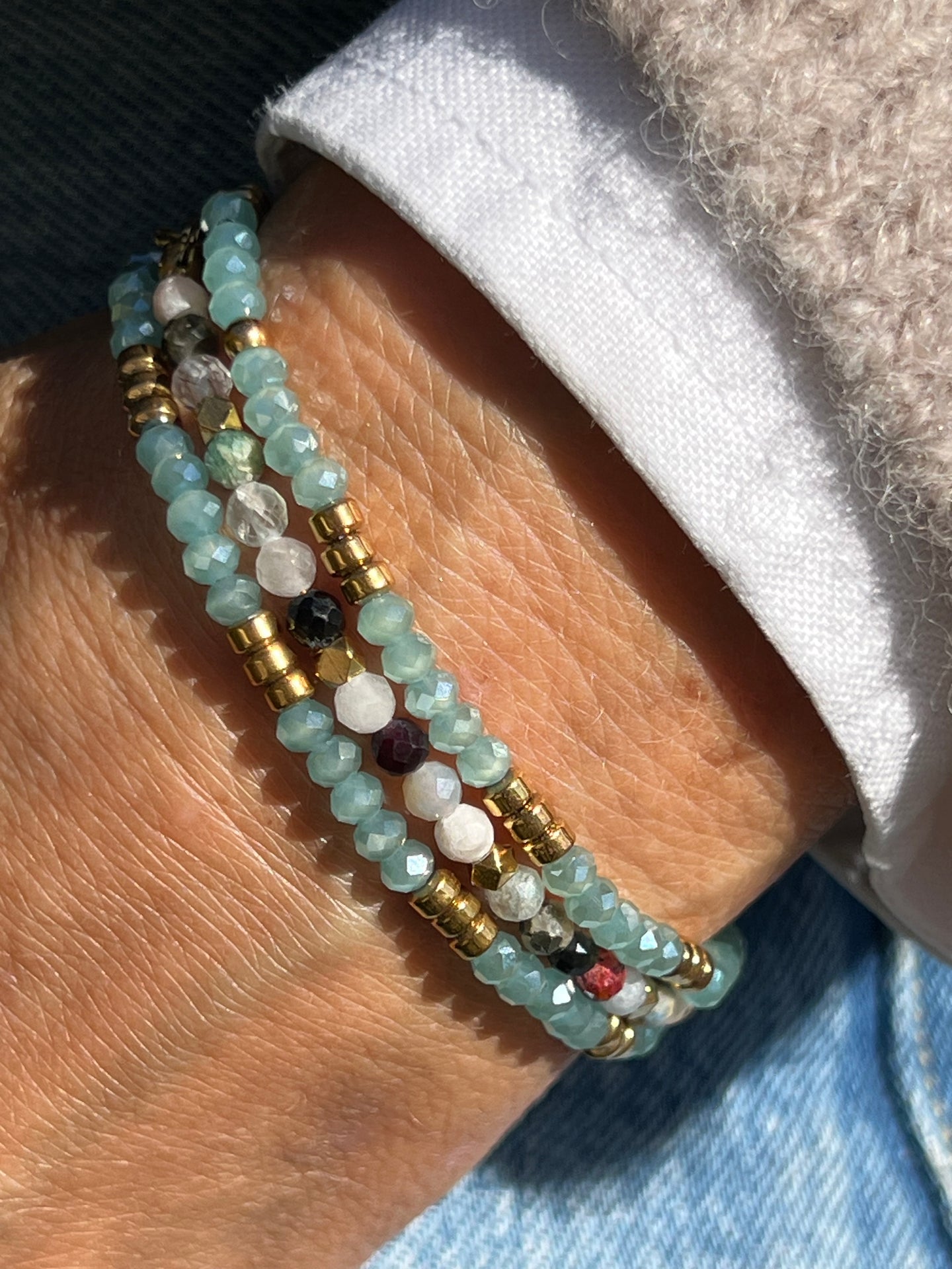 Armband Marika Aqua - Set mit 3 Stück