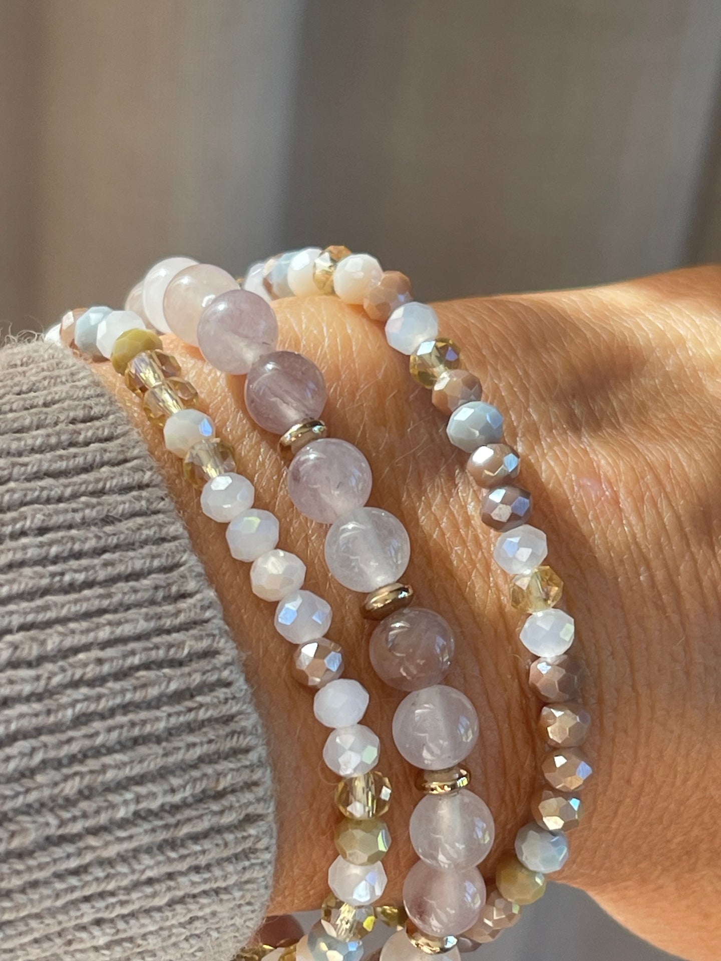 Armband Luna Blush Mix – Set mit 3 Stück