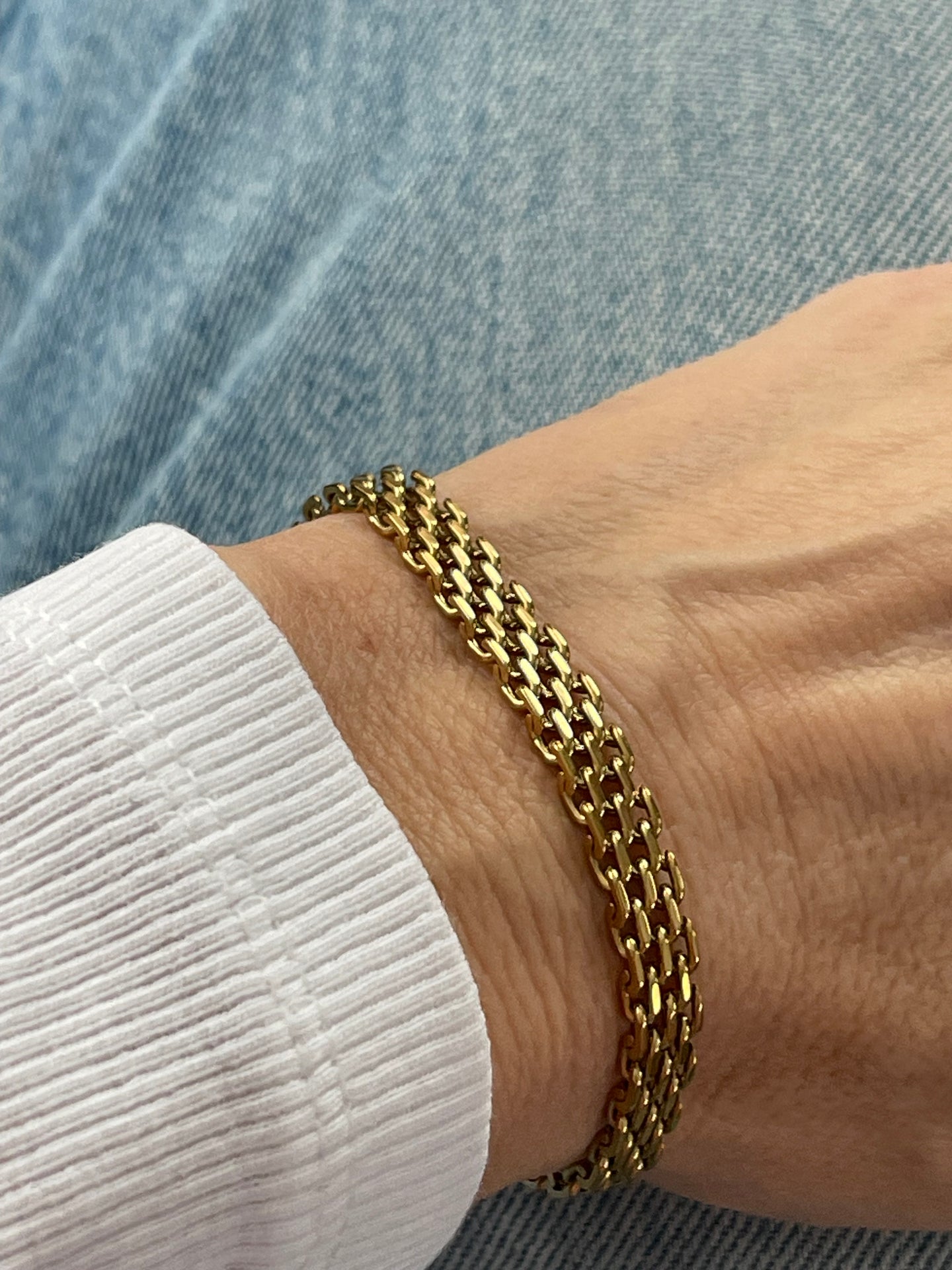 Armband Nelly vergoldet 17 cm - Wasserfest