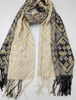 Schal diamond printed beige