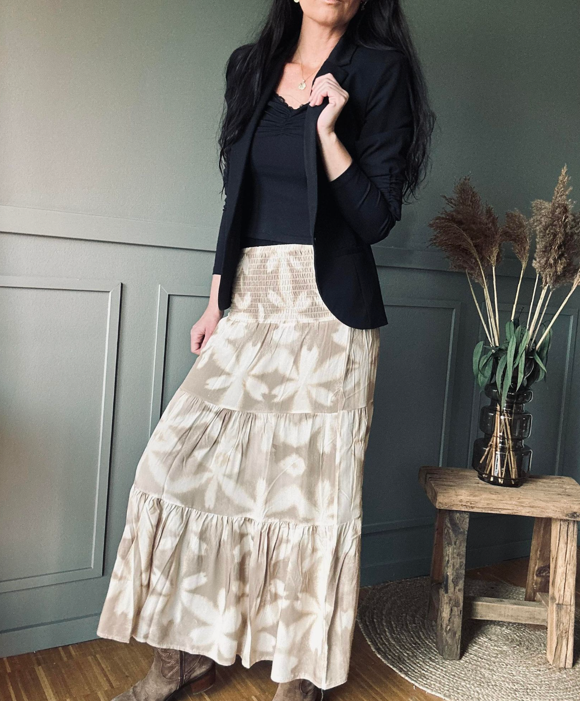 Rock Boho Leaf beige