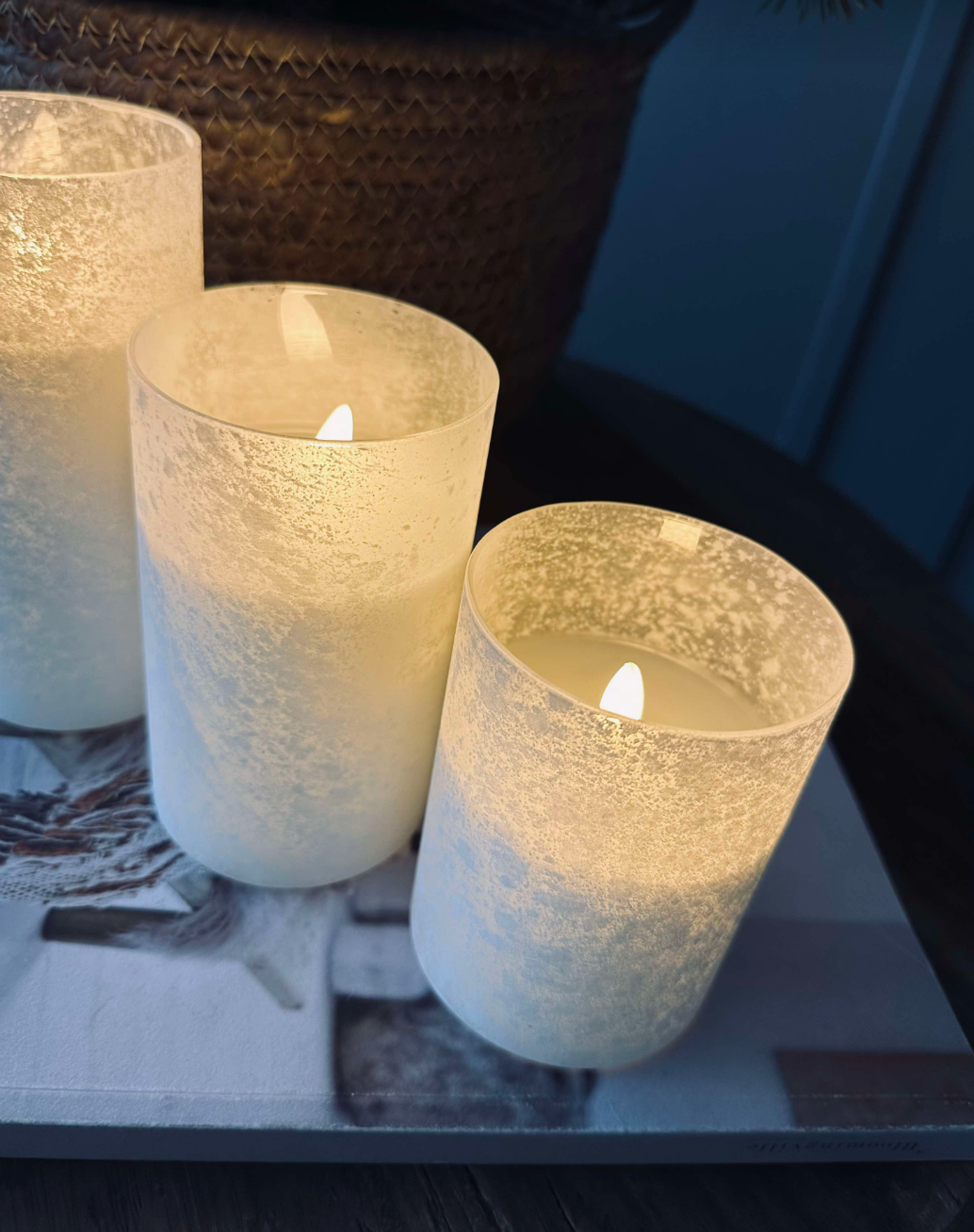 LED-Kerzen FROZEN - Weiß 3 Stk