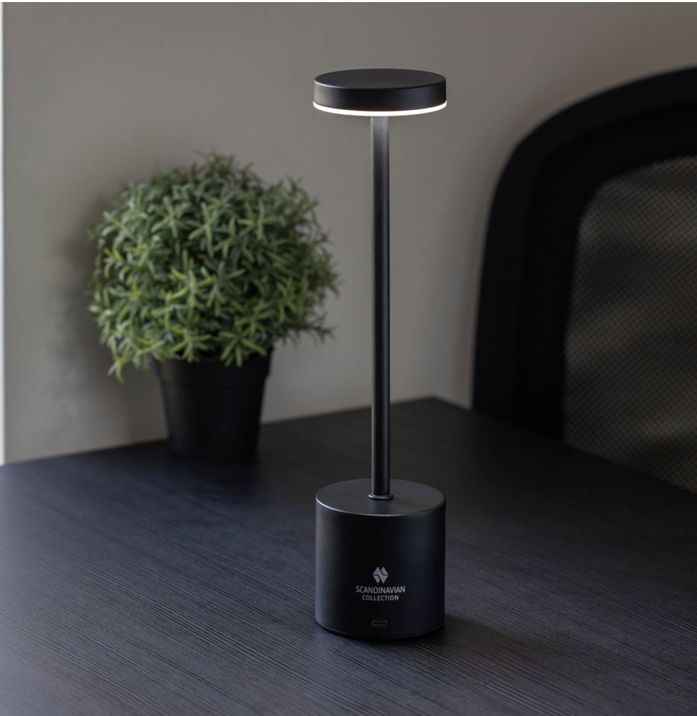 Touch-Tischlampe in Schwarz