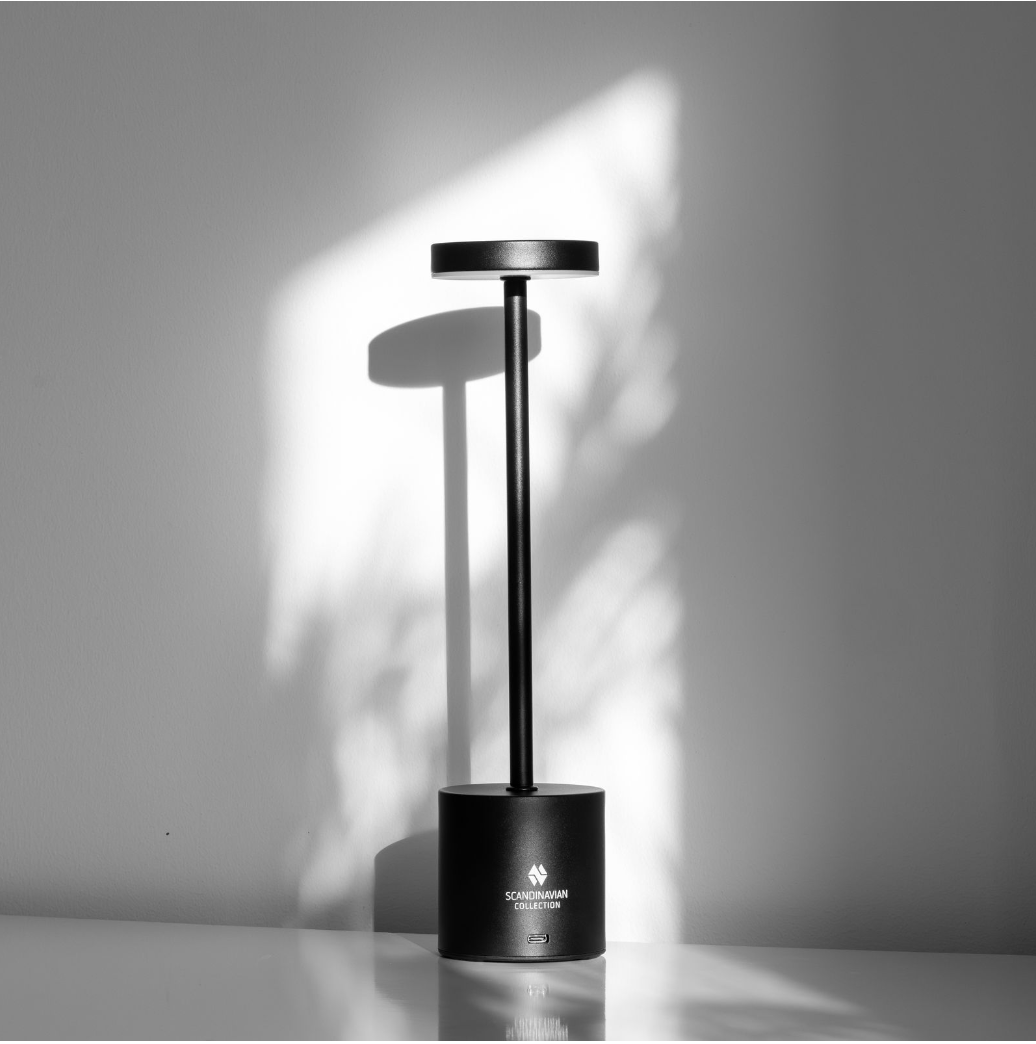Touch-Tischlampe in Schwarz