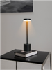 Touch-Tischlampe in Schwarz