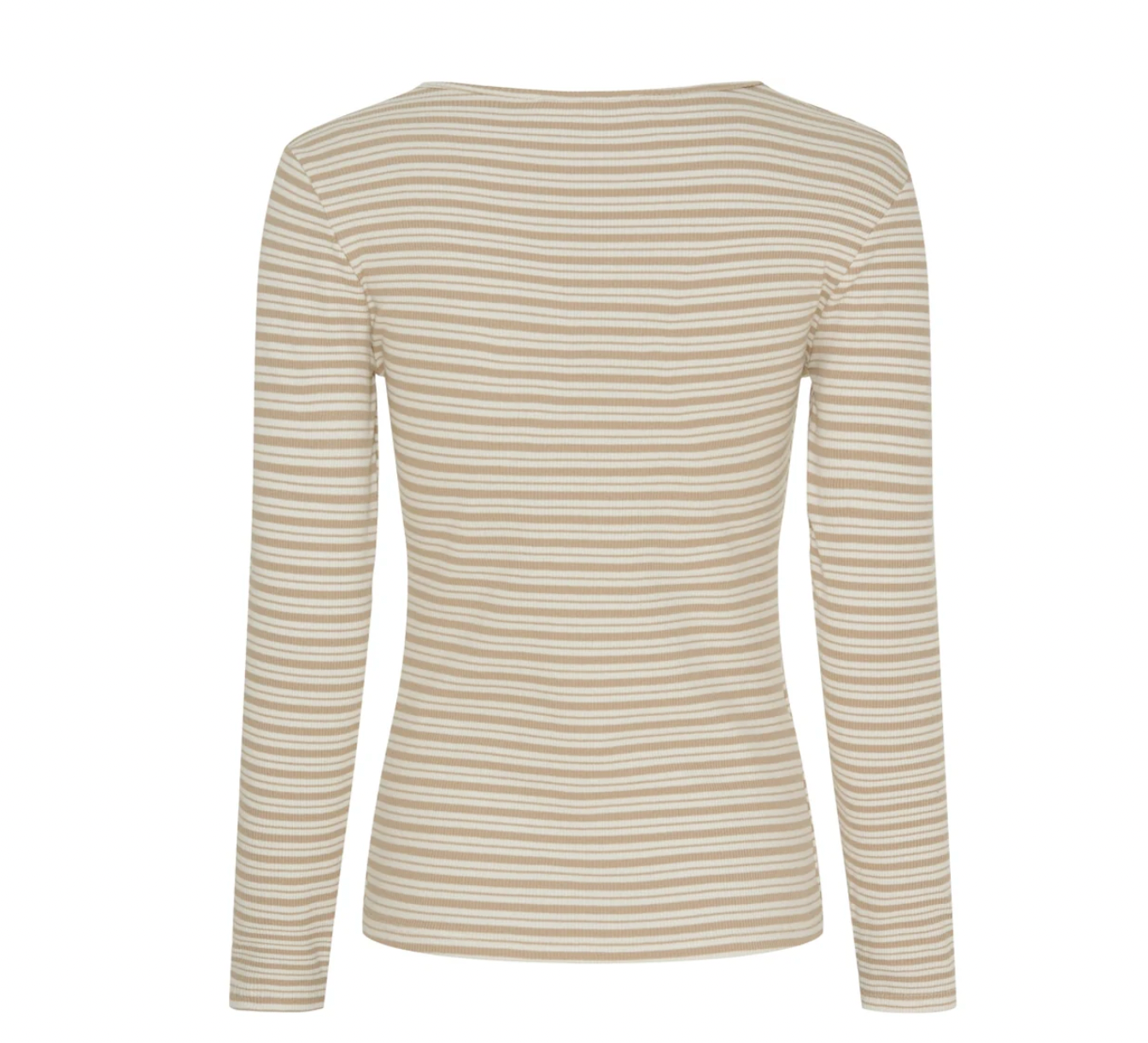 Bluse Christel strib - Beige / Cream