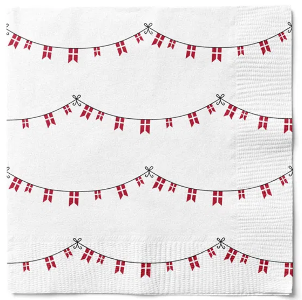 Servietten mit Flagge - 20 Stück