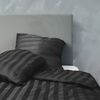 Bambus-Satin-Bettwäsche, koksgrau, 140x220 - 63x60
