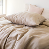 Bambus Satin Bettwäsche-Set, Beige, 140x220 - 63x60