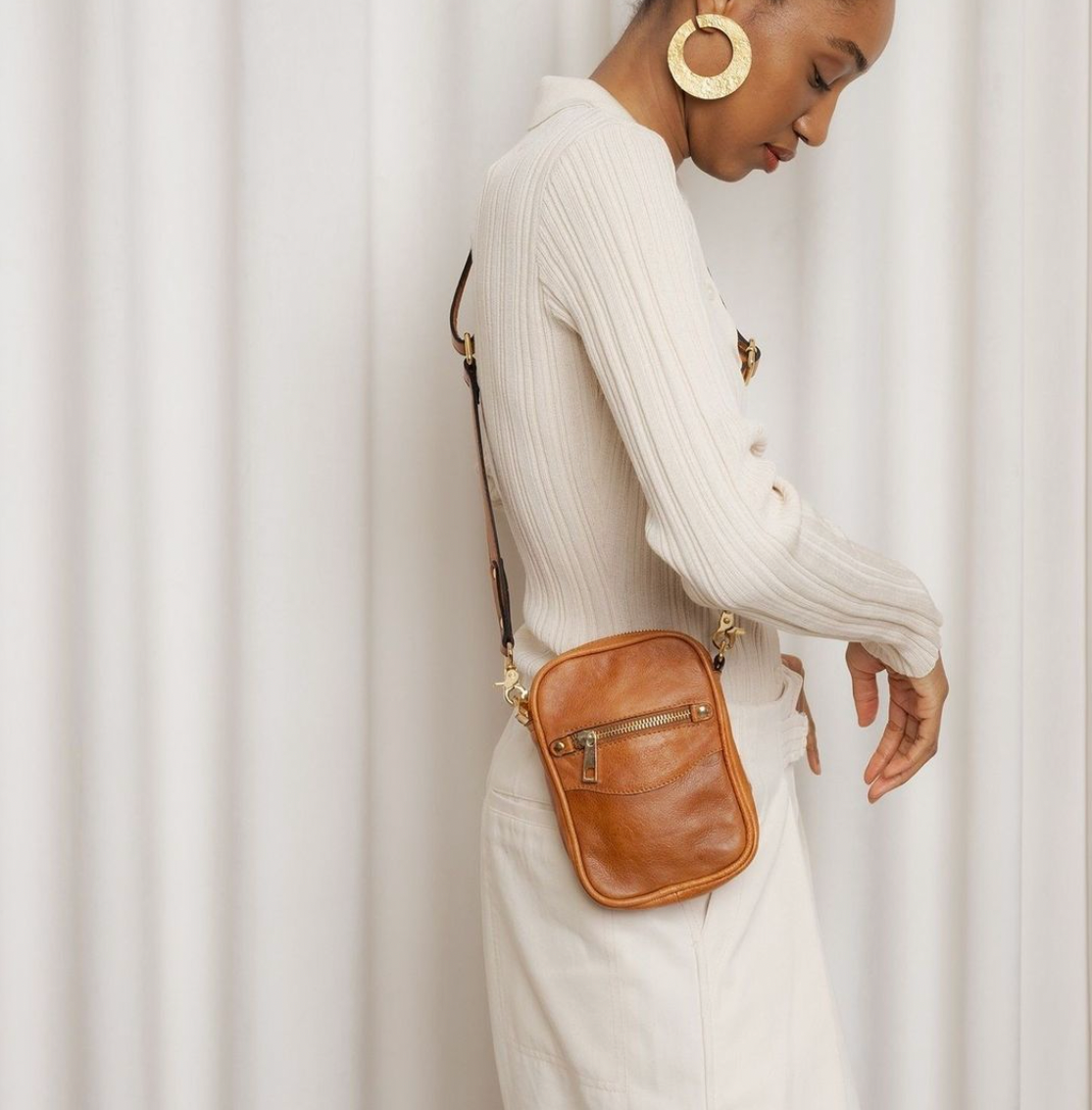 Crossover Mini Gabby - Cognac