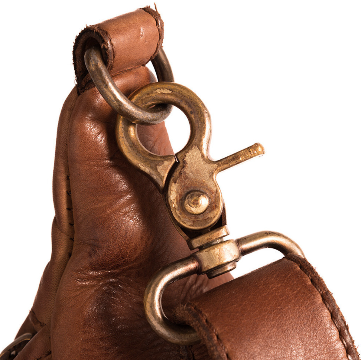 Bumbag Geflecht Cognac