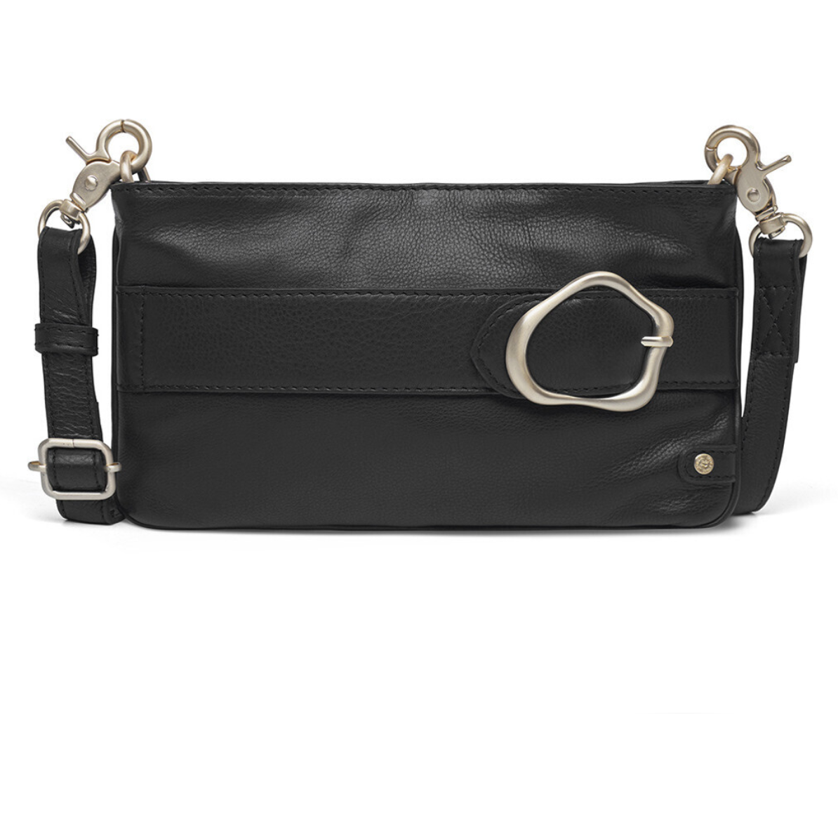 Clutch Berlin - Black leather