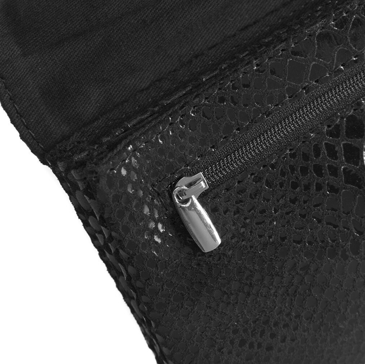 Geldbörse Aura Black Croco