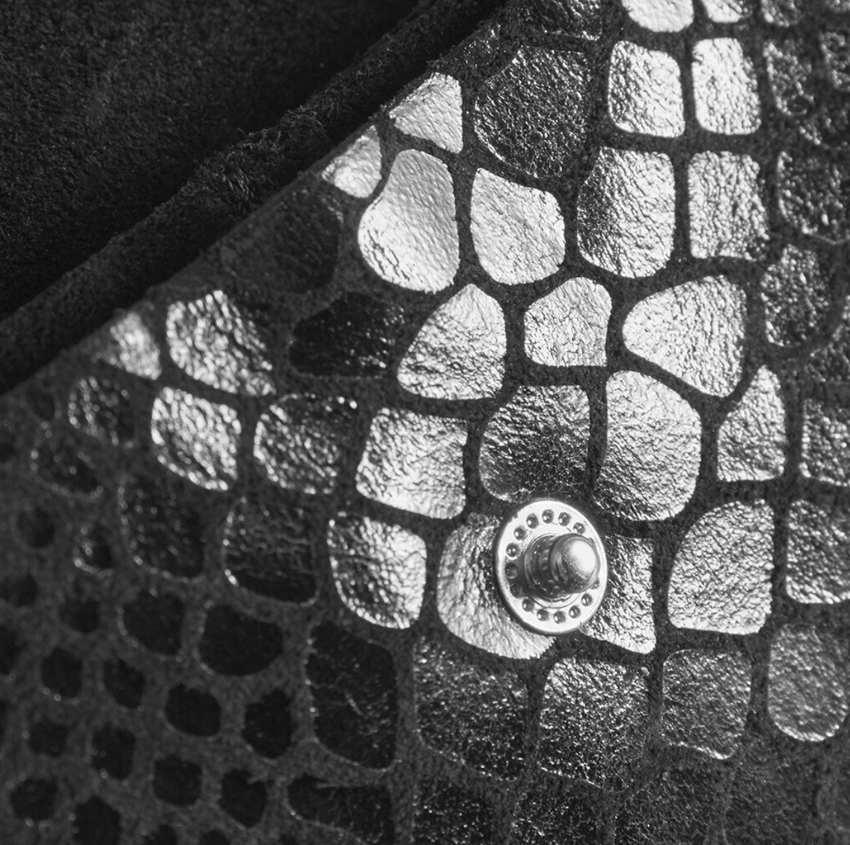 Portemonnaie Aura Small - Black croco