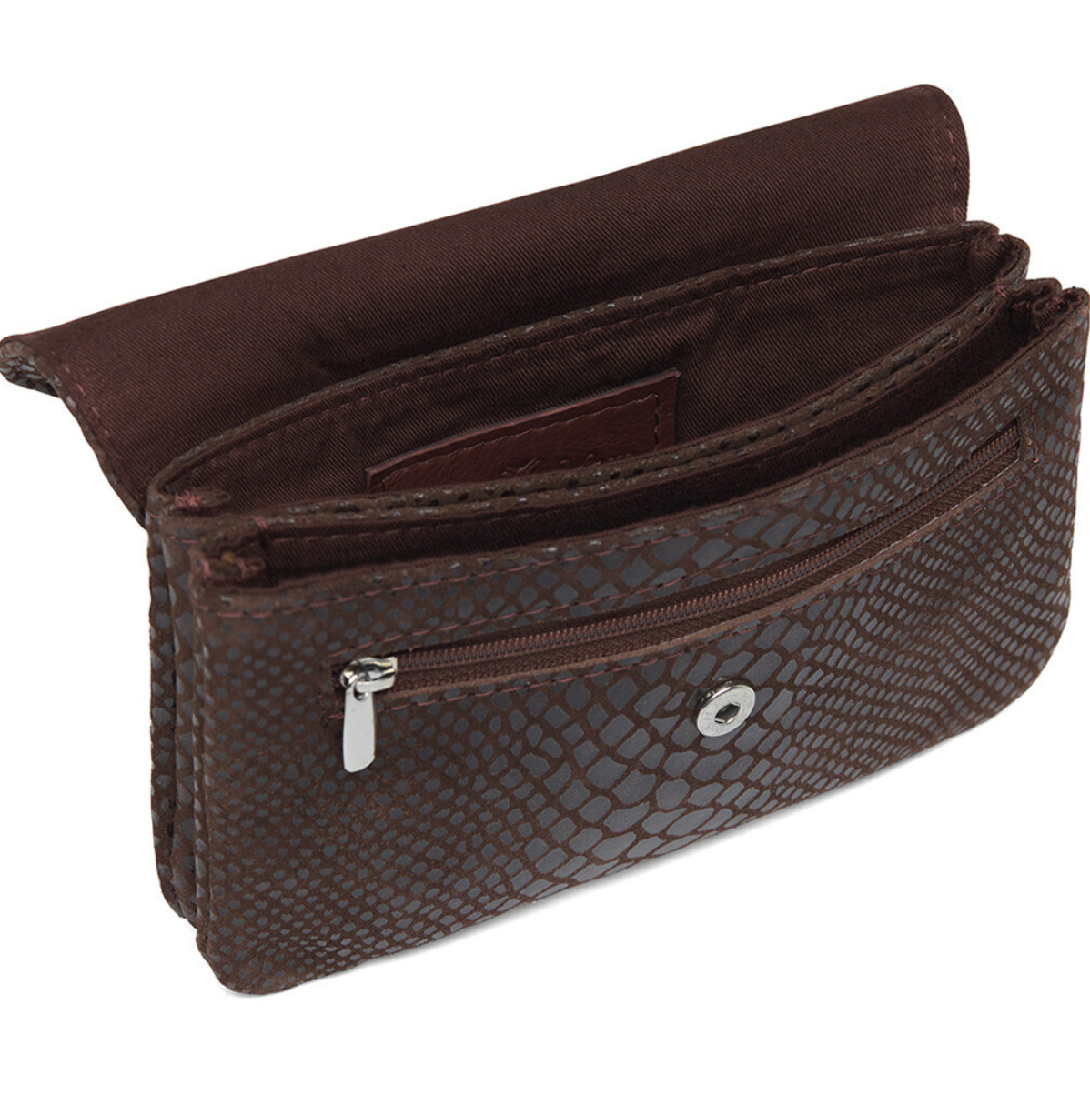 Geldbörse Aura Brown Croco