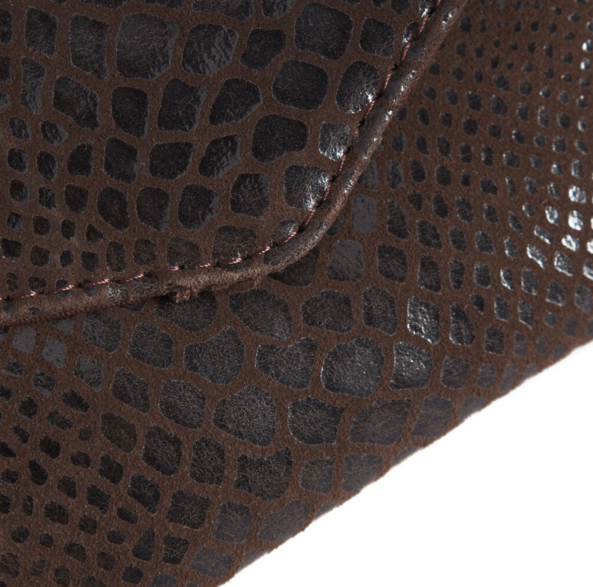 Geldbörse Aura Brown Croco