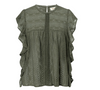 Bluse mit Spitze Nelly - Khaki