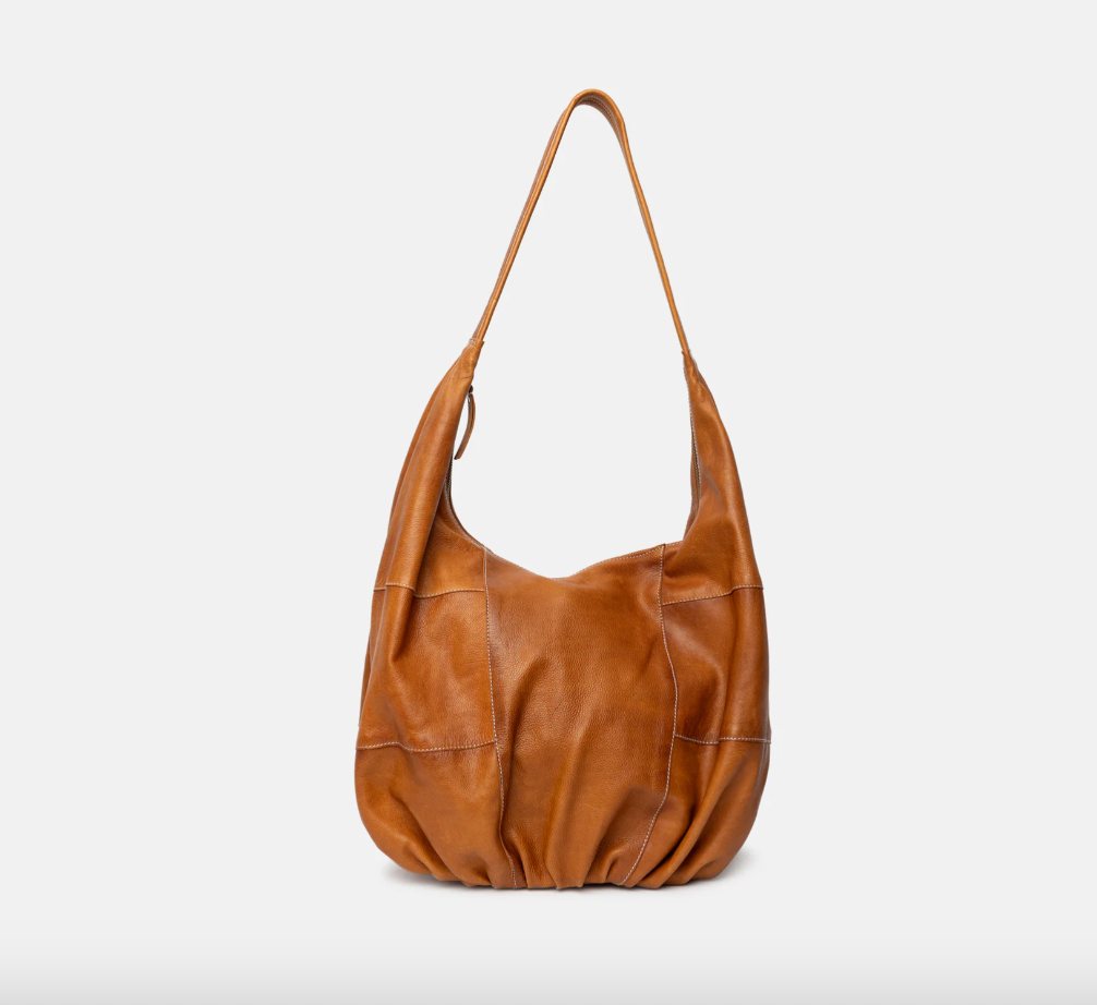 Schultertasche Big cognac
