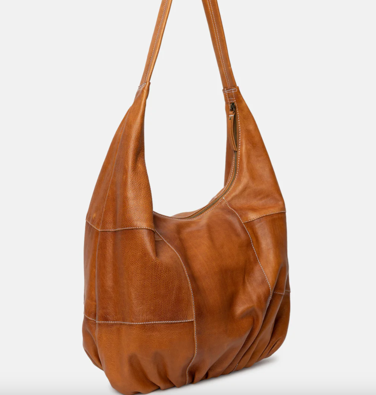 Schultertasche Big cognac
