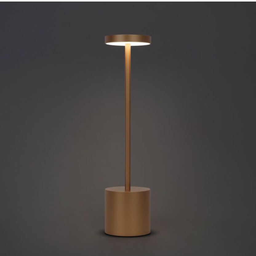 Touch-Tischlampe in Gold