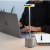 Touch-Tischlampe in Silber