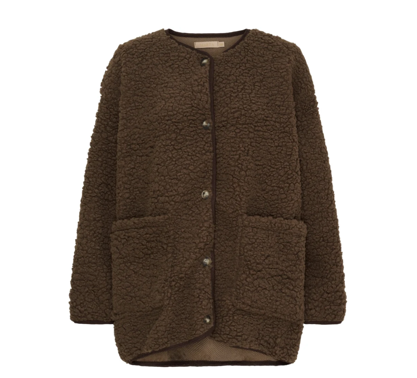 Jacke Lucile Brown Teddy