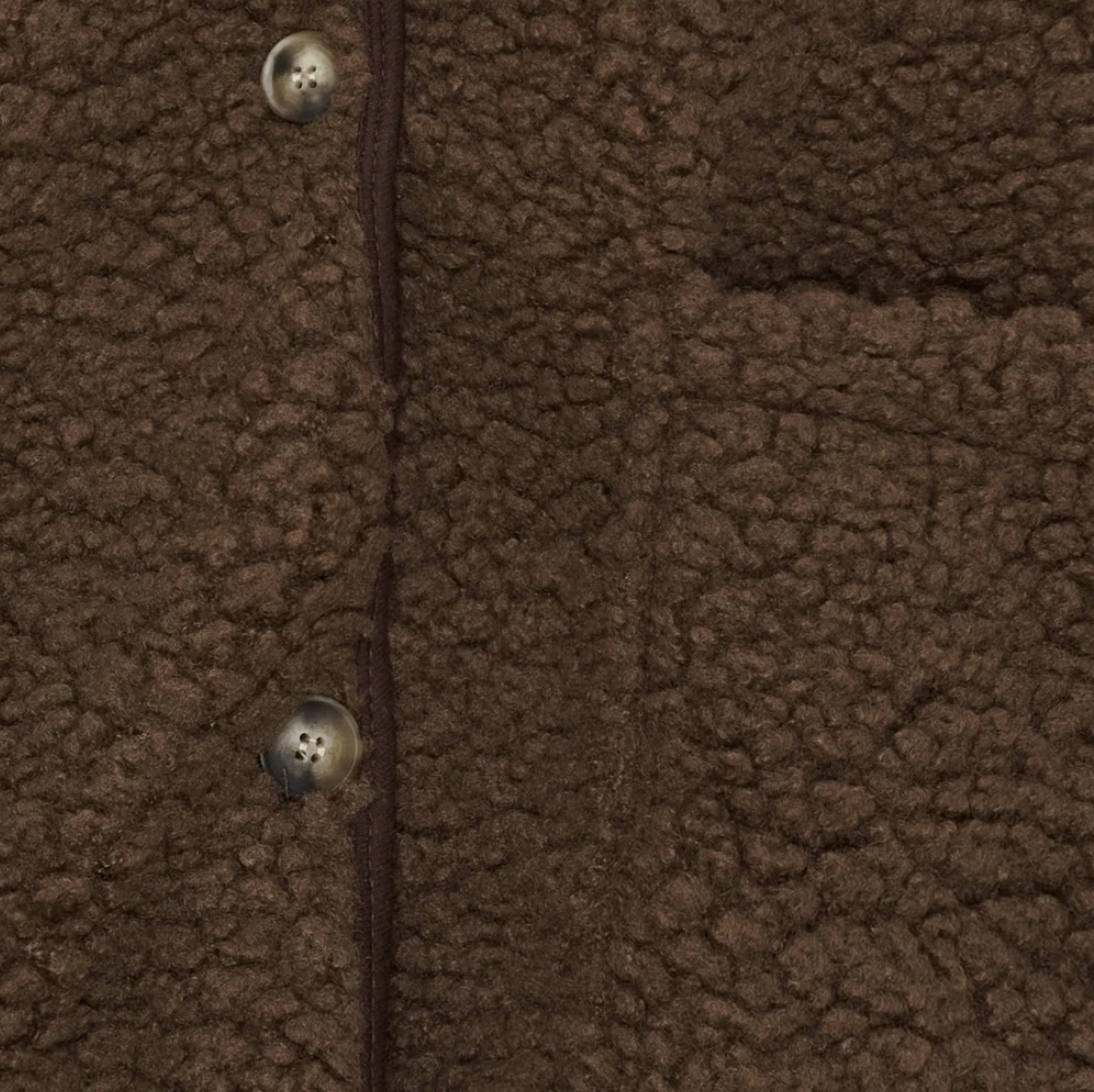 Jacke Lucile Brown Teddy