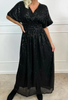 Kjole Glitter Black