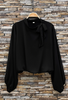 Bluse mit Schleife - Black