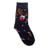 Socken Weihnachtsmotiv Blau - Gr. 42-46