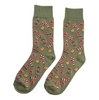 Socken Weihnachtsmotiv Grün - 37-41