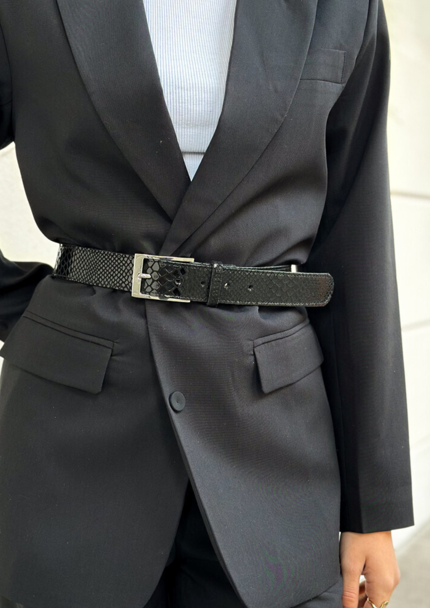 Gürtel Alba - Black Croco
