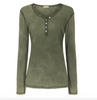 Basic-Bluse mit Knöpfen – Military