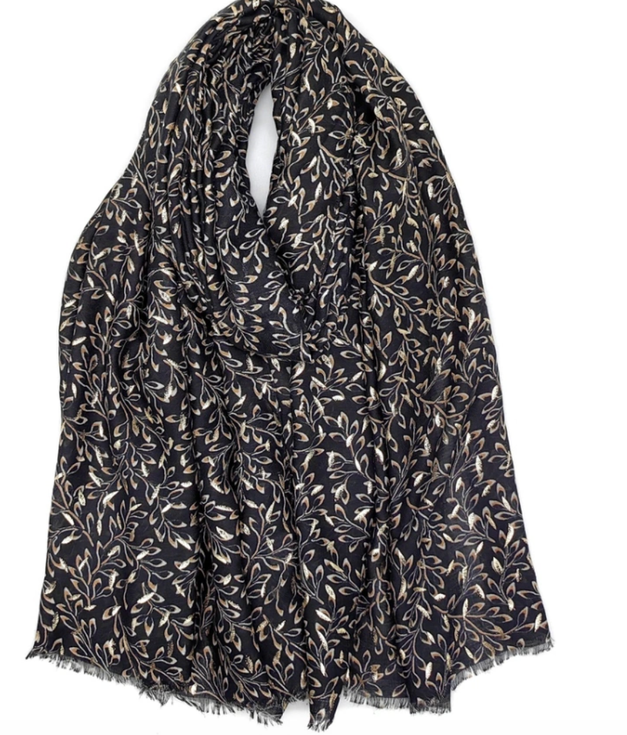 Schal Black / gold